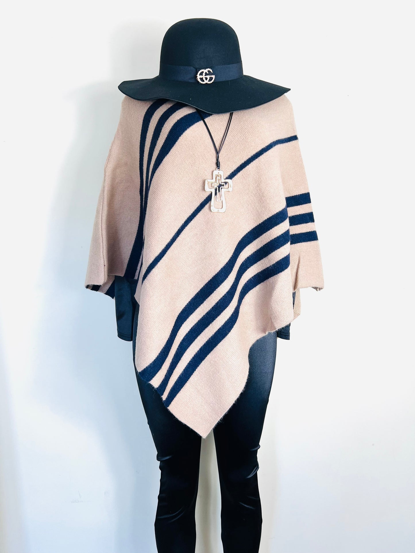 Stripe Poncho