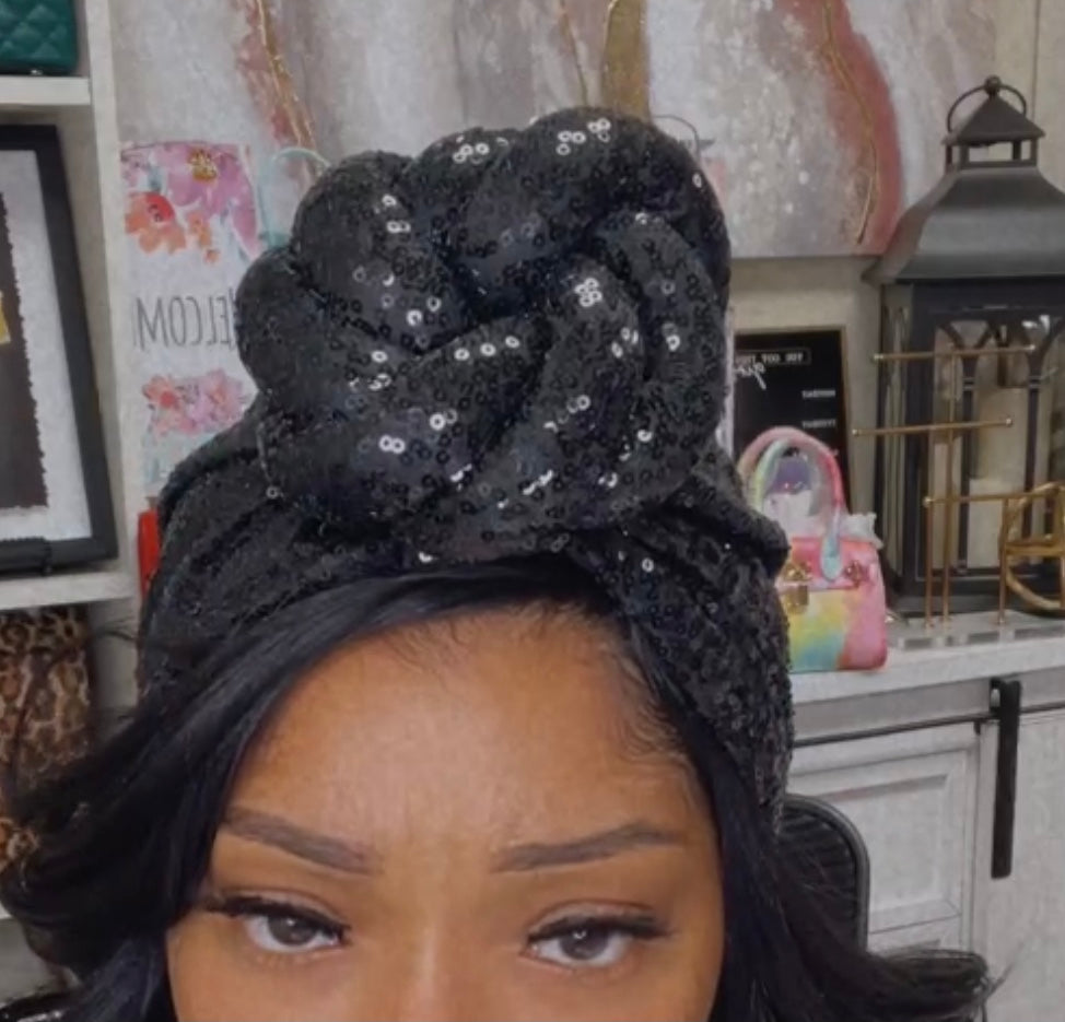 Sequins Knot Turban