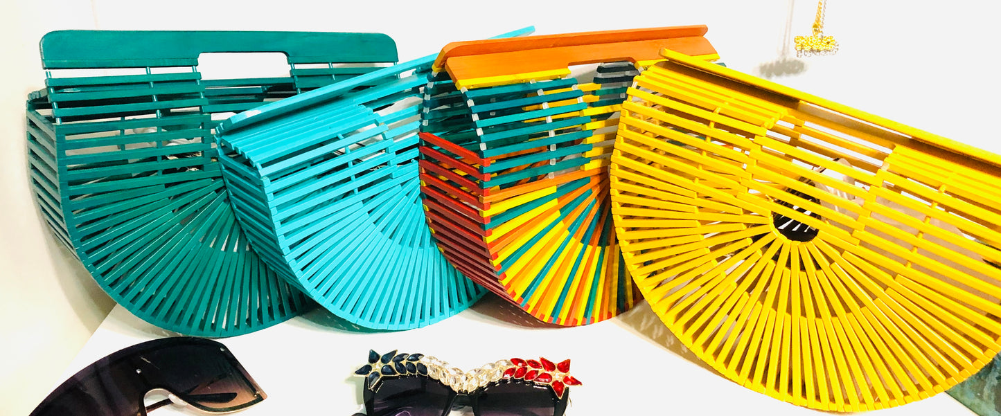 Summer Moon Basket Bag