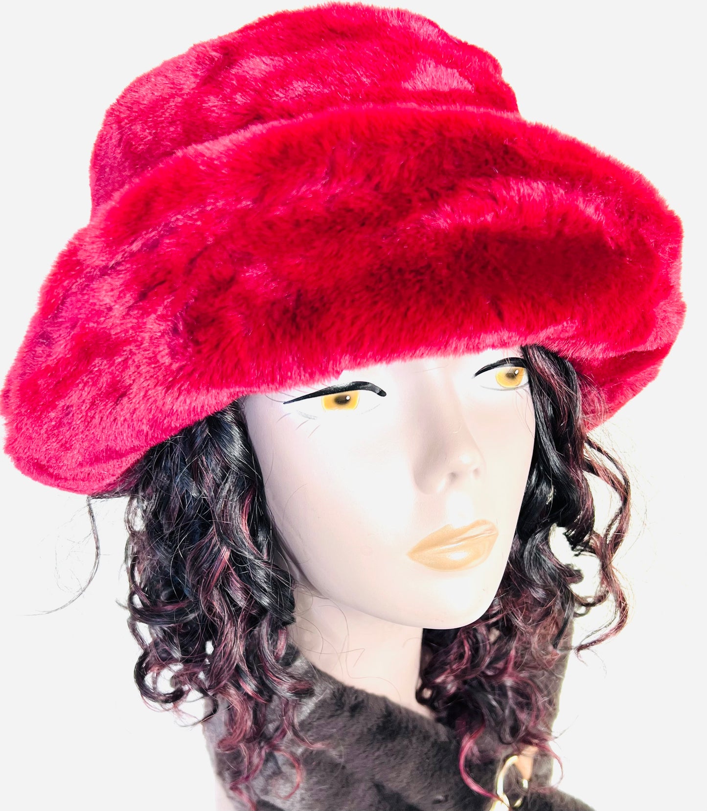 Fur Bucket Hat Fluffy BH