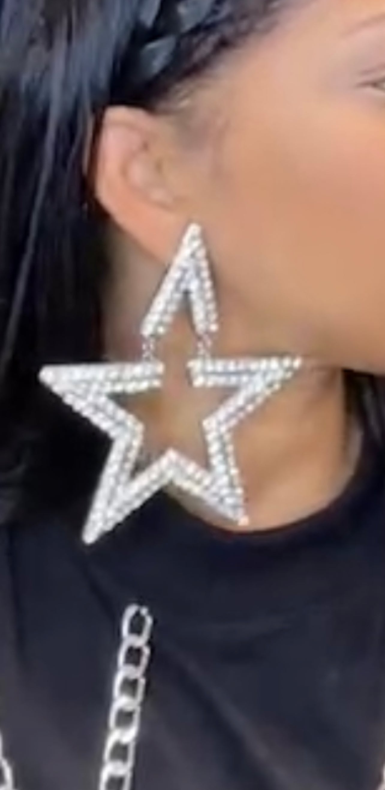 Bling Star Earrings - Large