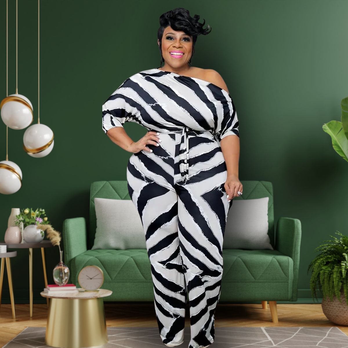 Zebra Stripe 4XL Jumper