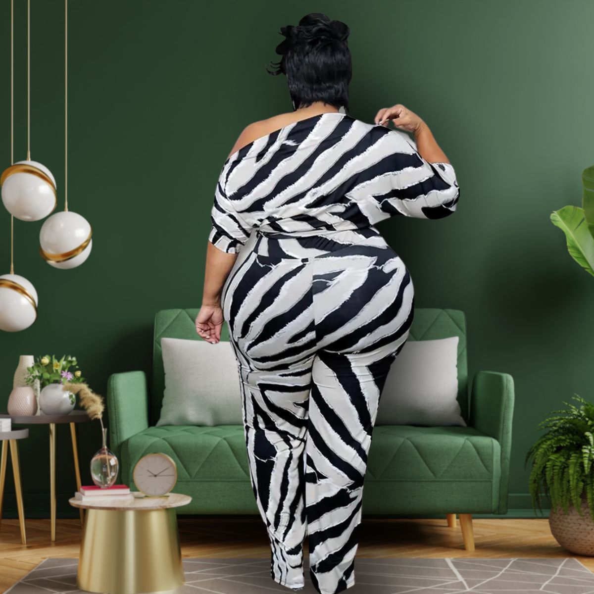 Zebra Stripe 4XL Jumper
