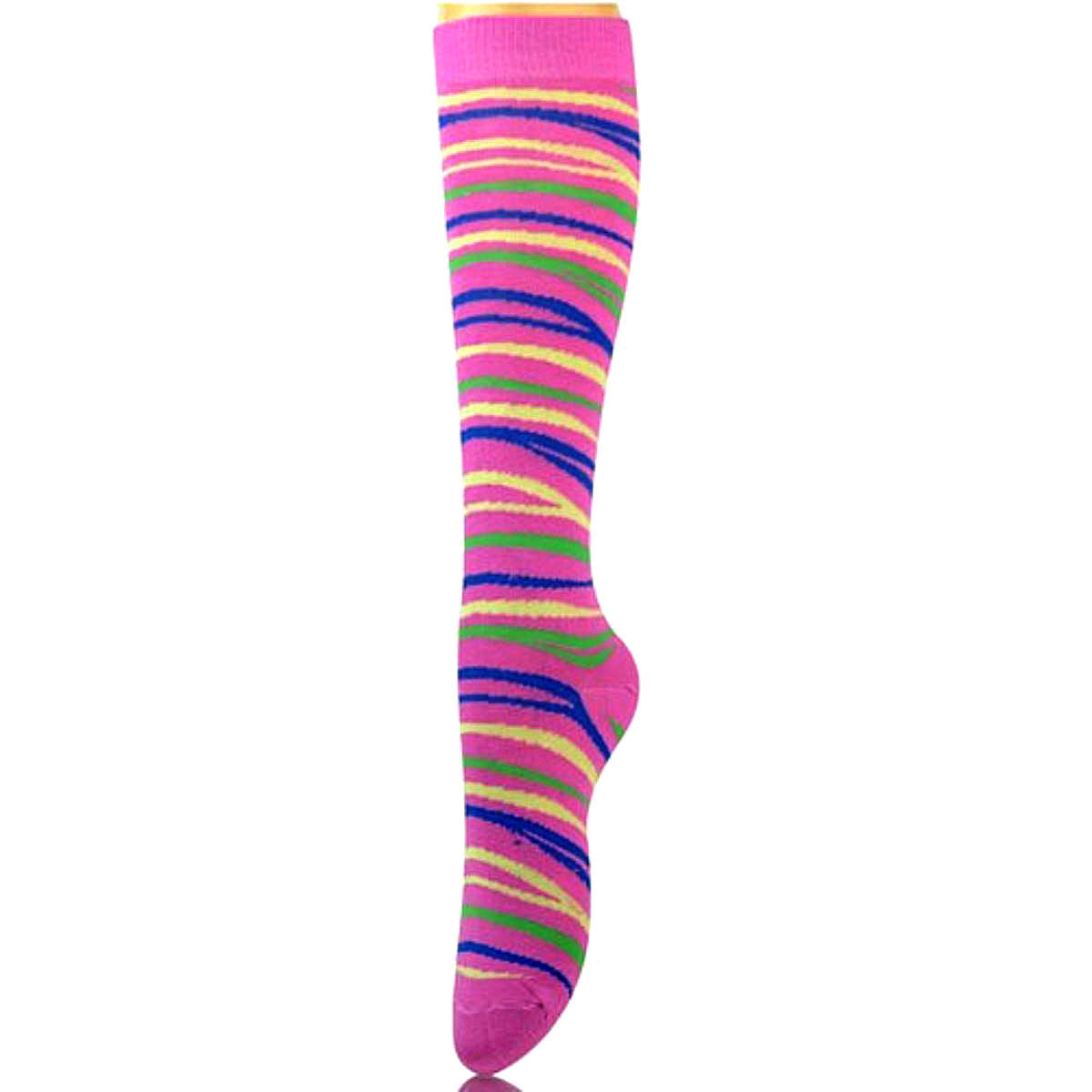 Pink Tiger Stripe Knew High Socks