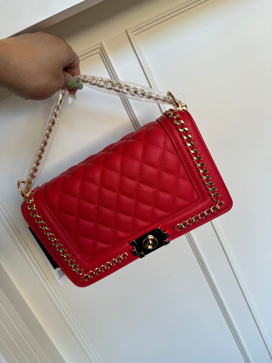 RED QUILTED XBODY