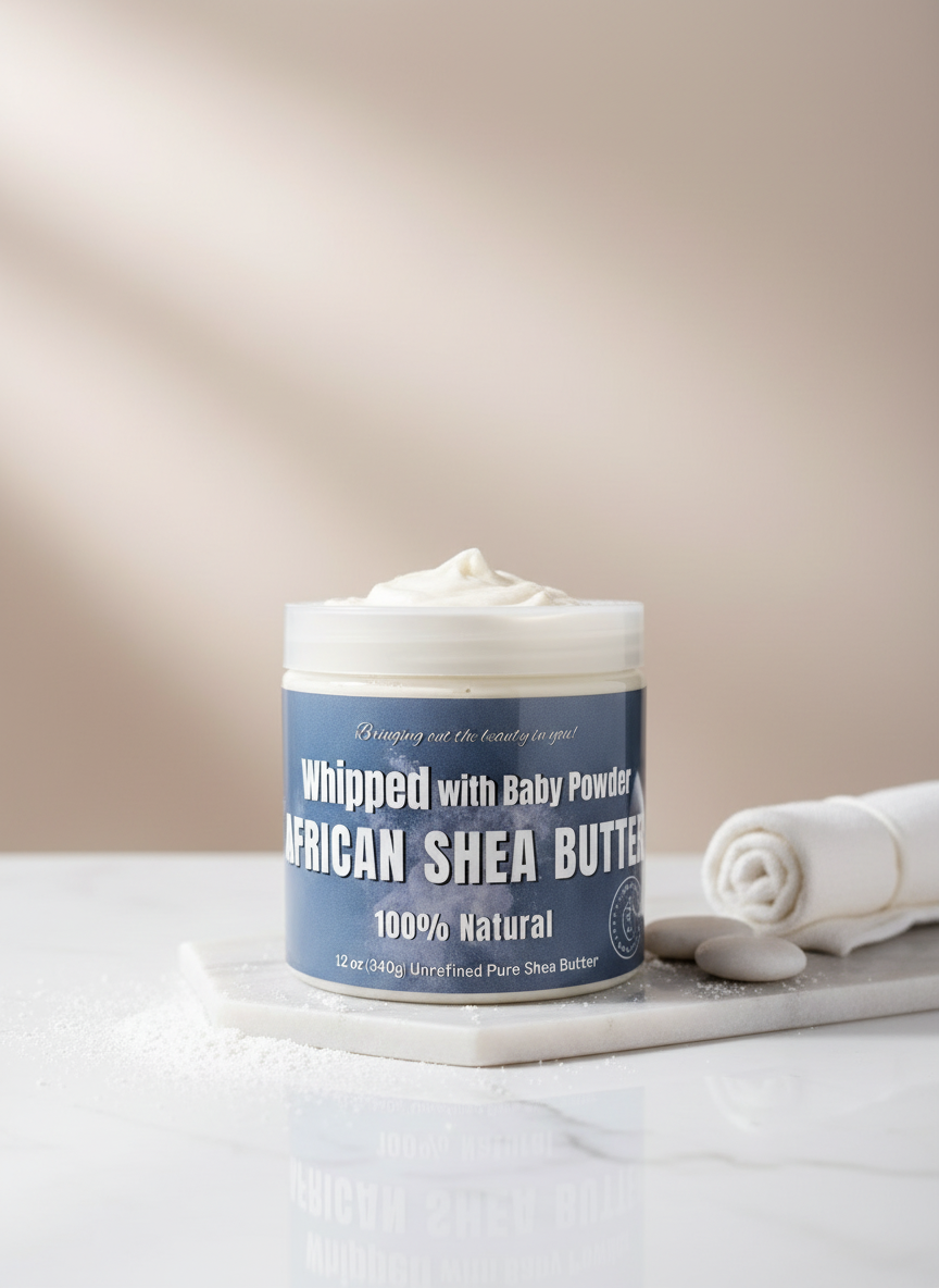 Large WHIPPED AFRICAN SHEA BODY BUTTER