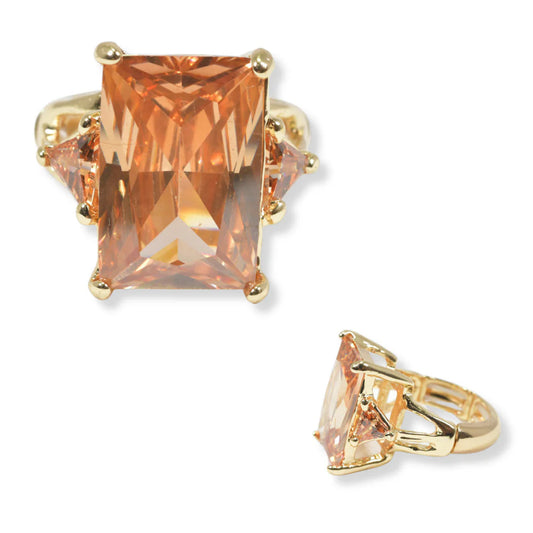 SQUARE COLOR DIAMOND RING