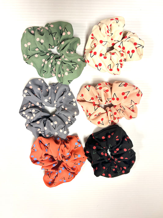 CHERRY SCRUNCHIES BUNDLE SET OF 4