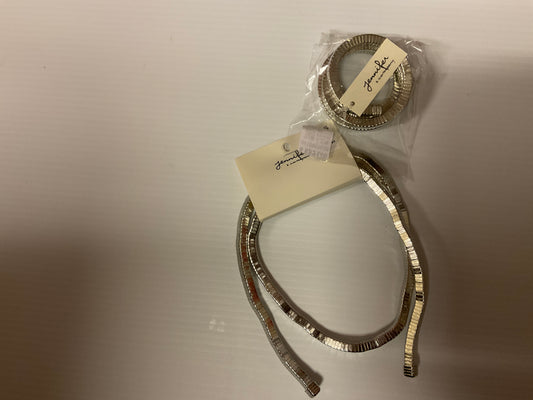 SILVER TWIST NECKLACE & BRACELET WRAP 415