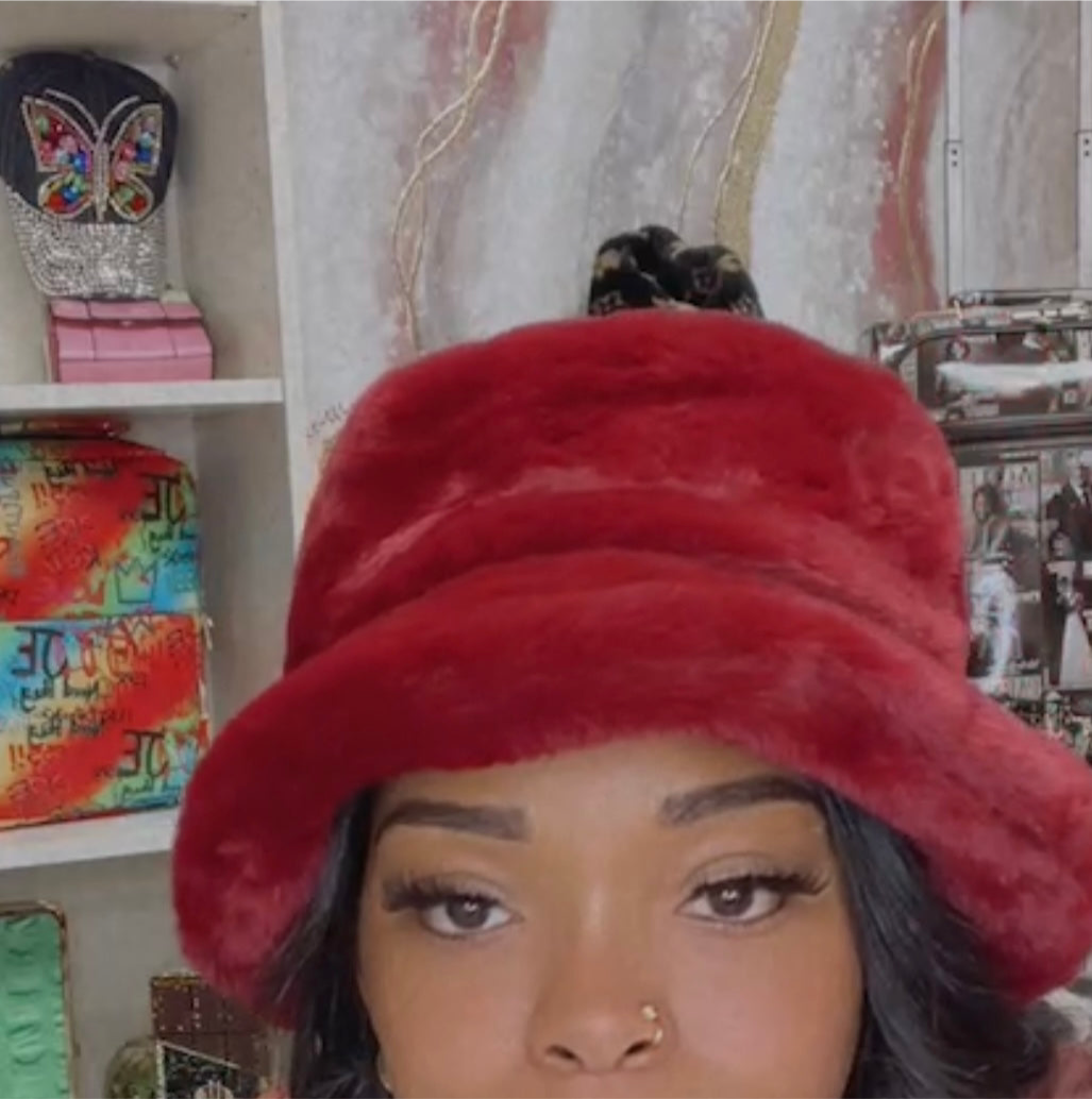 Fur Bucket Hat Fluffy BH