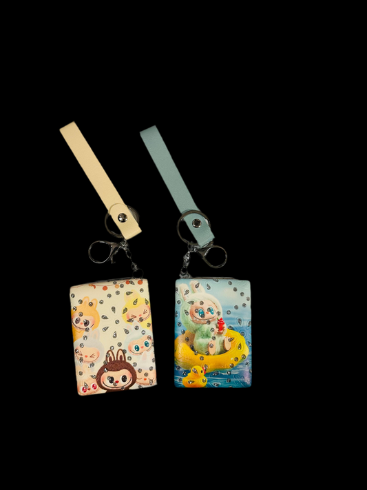 BLING MONSTER DOUBLE SIDED MIRROR KEYCHAIN