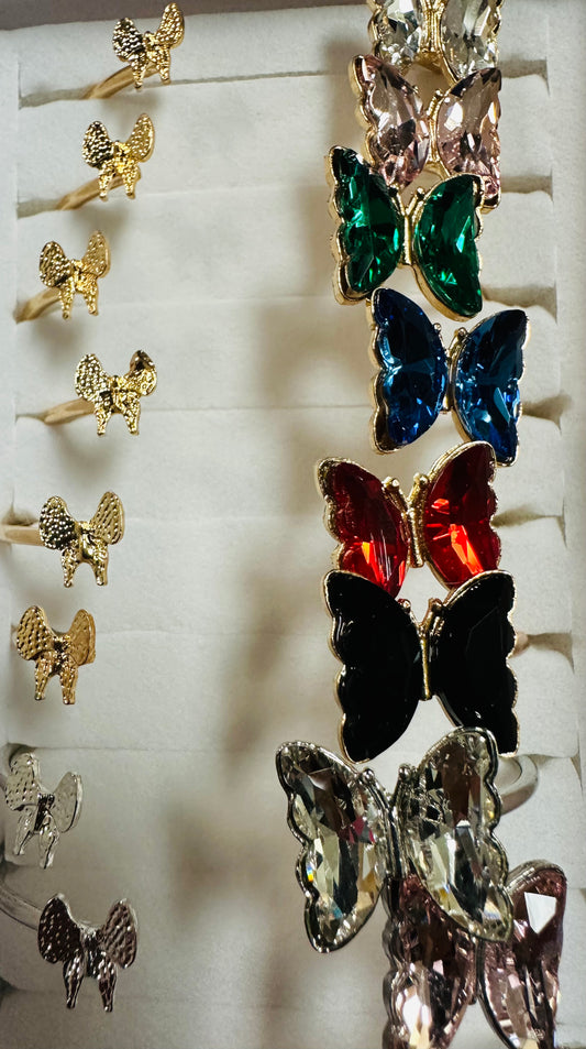 JEWELED BUTTERFLY CUFF 0136
