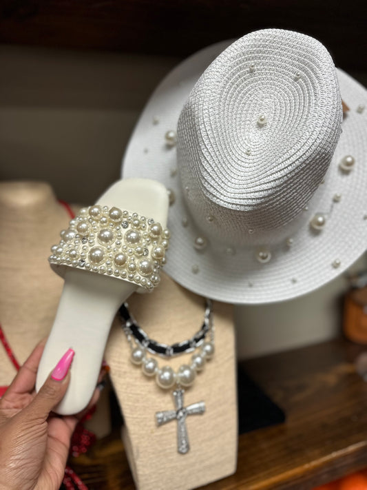 Pearl Sandals -Single Strap