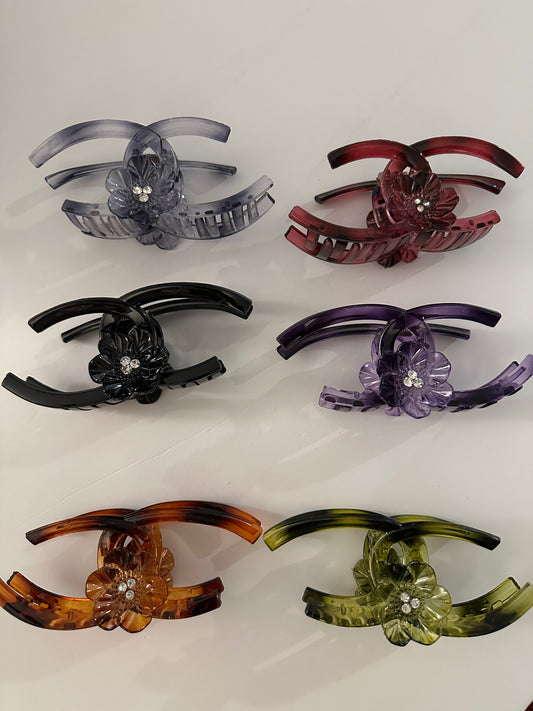C Flower Hair Clip