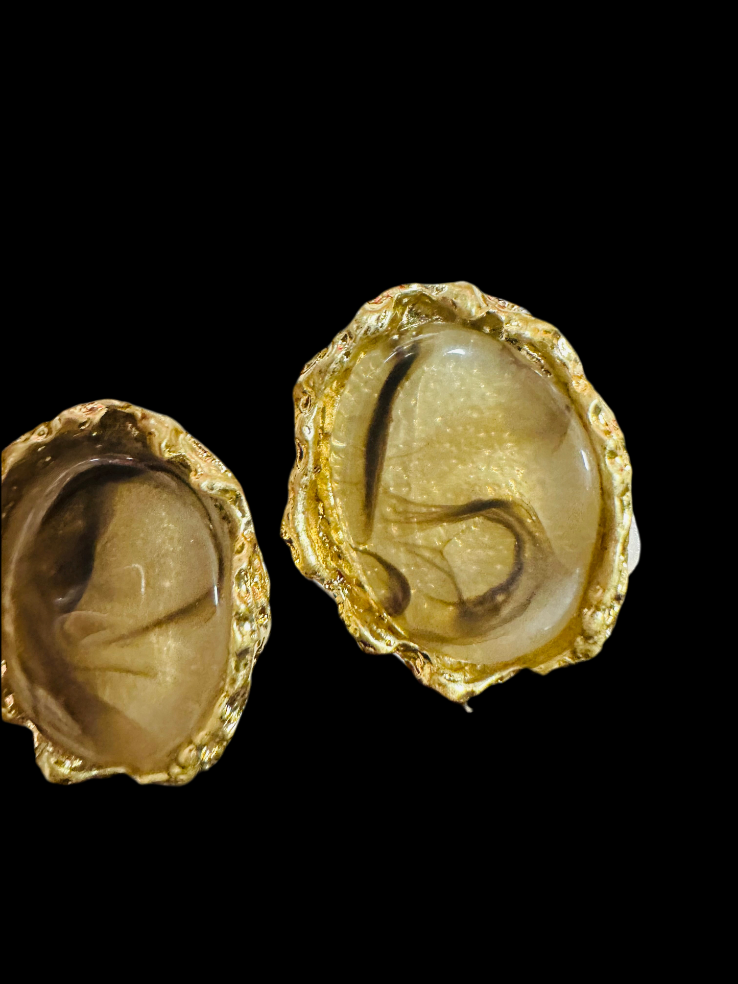 Marble Nugget Earrings
