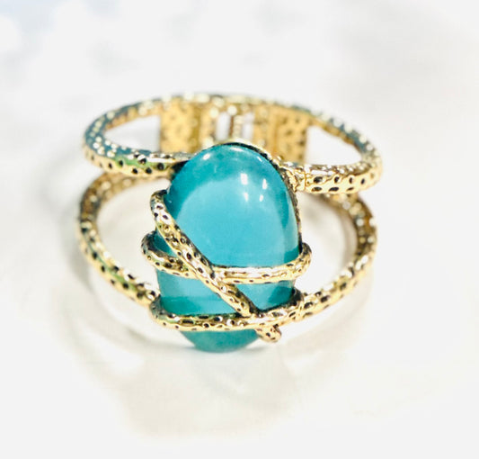Gold Rings Cuff 2663