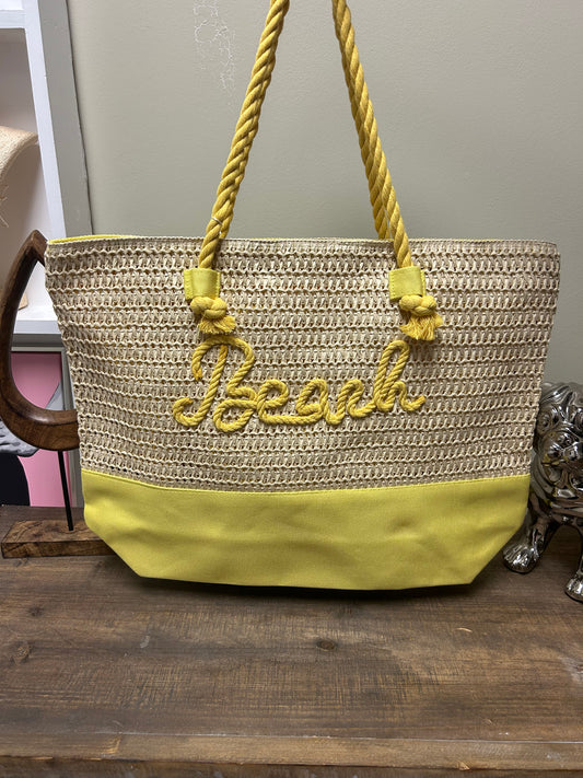 STRAW BAG - BEACH - 🏖️ Yellow