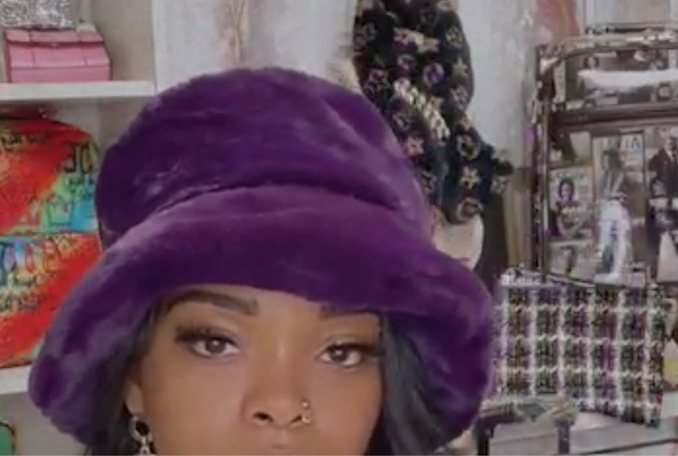 Fur Bucket Hat Fluffy BH