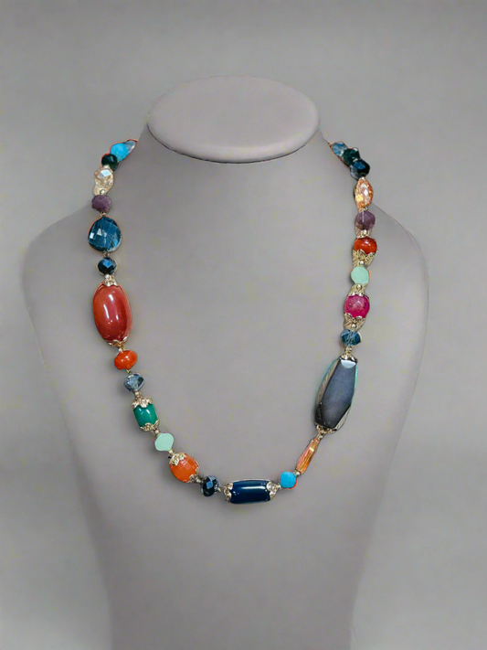 Stone Multi Necklace Set