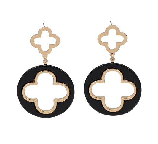 CLOVER INSIDE CLOVER EARRINGS