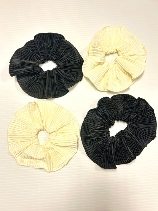 RUFFLED SCRUNCHIES SET of 4