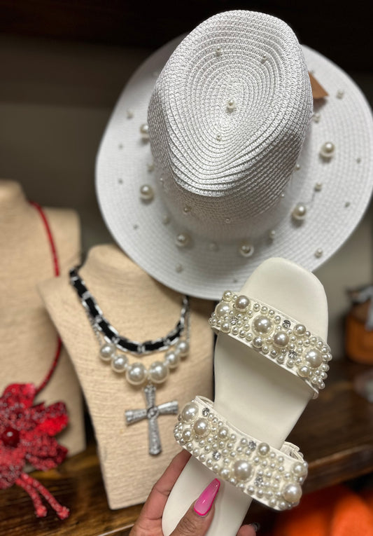 Pearl Sandals -Double Strap