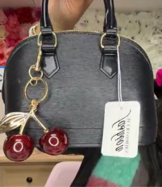 Cherry Purse Charm - Bag Charm Key Chain