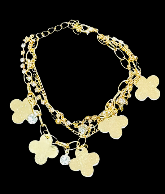 Clover Puff Bracelet - Charms 0127