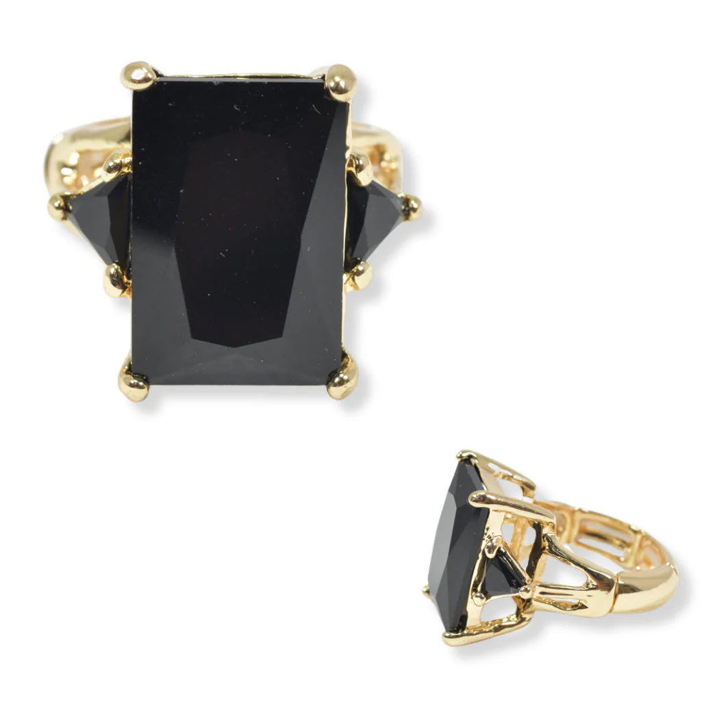 SQUARE COLOR DIAMOND RING