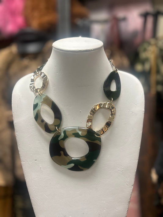 CAMO O RING NECKLACE - 333