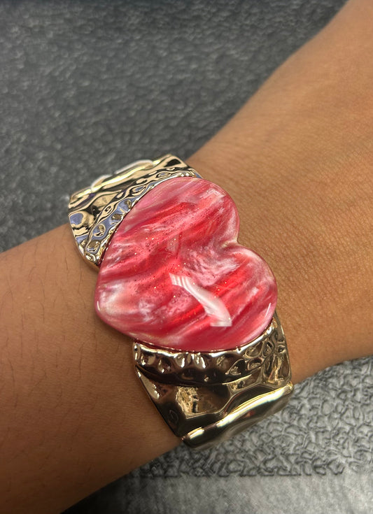 HEART STONE BRACELET 4655 1073CLR