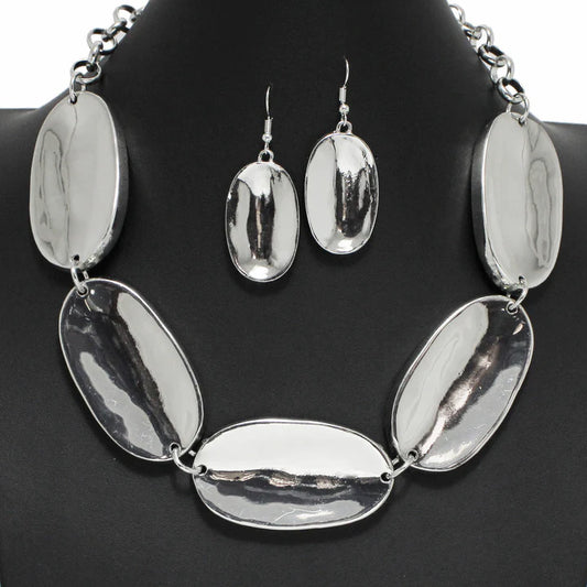 OVAL NECKLACE SET