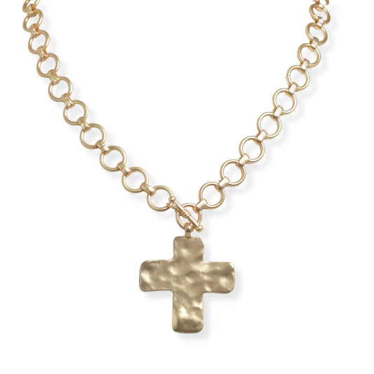 MATTE GOLD NECKLACE