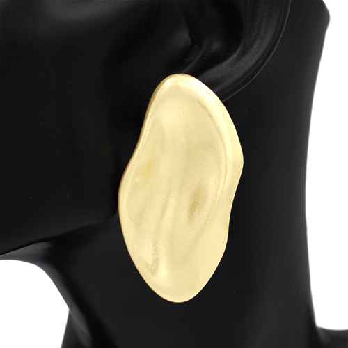 GOLD LONG BEAN - EARRINGS 4912