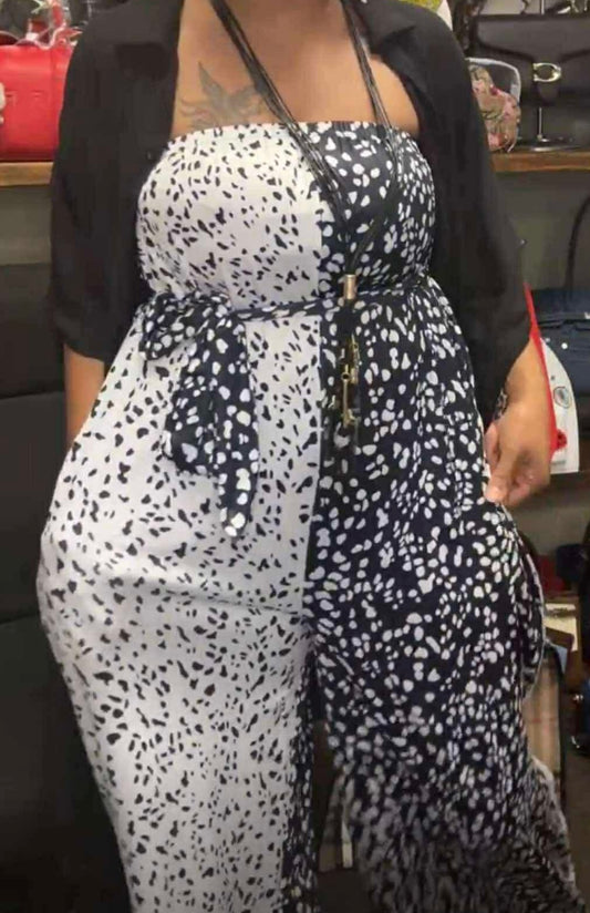 HOSTESS POLKA DOT JUMPSUIT