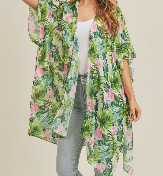 Flamingo Kimono