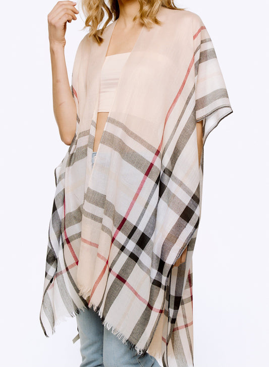 Plaid Kimono