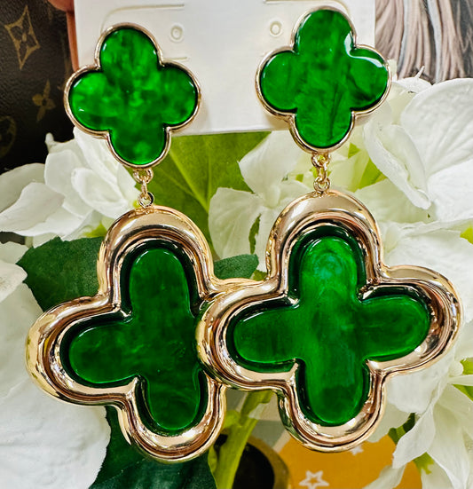 Double Clover Earrings 0120