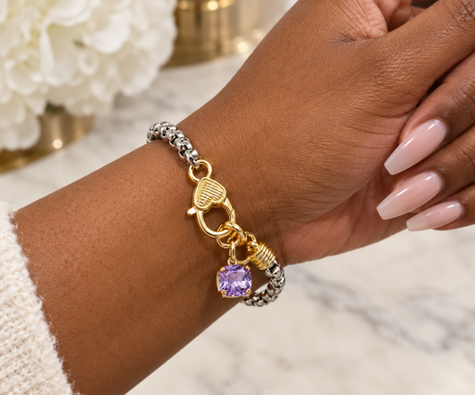 Stone Charm Bracelet