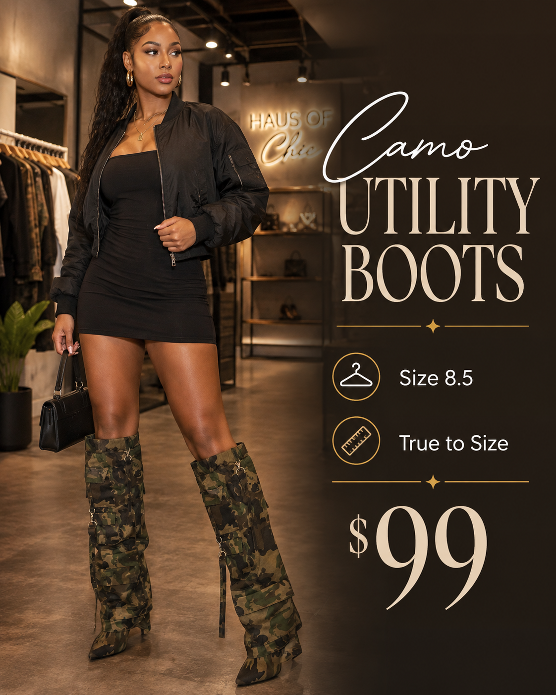 Camo Utility Boots