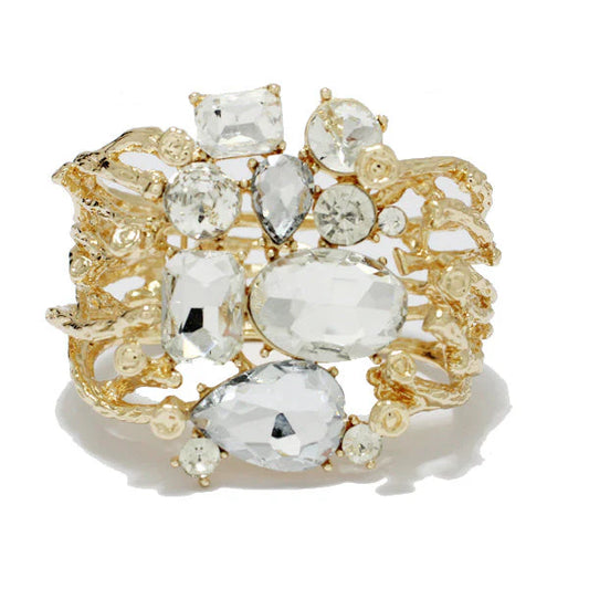 RHINESTONE CUFF CHUNKY