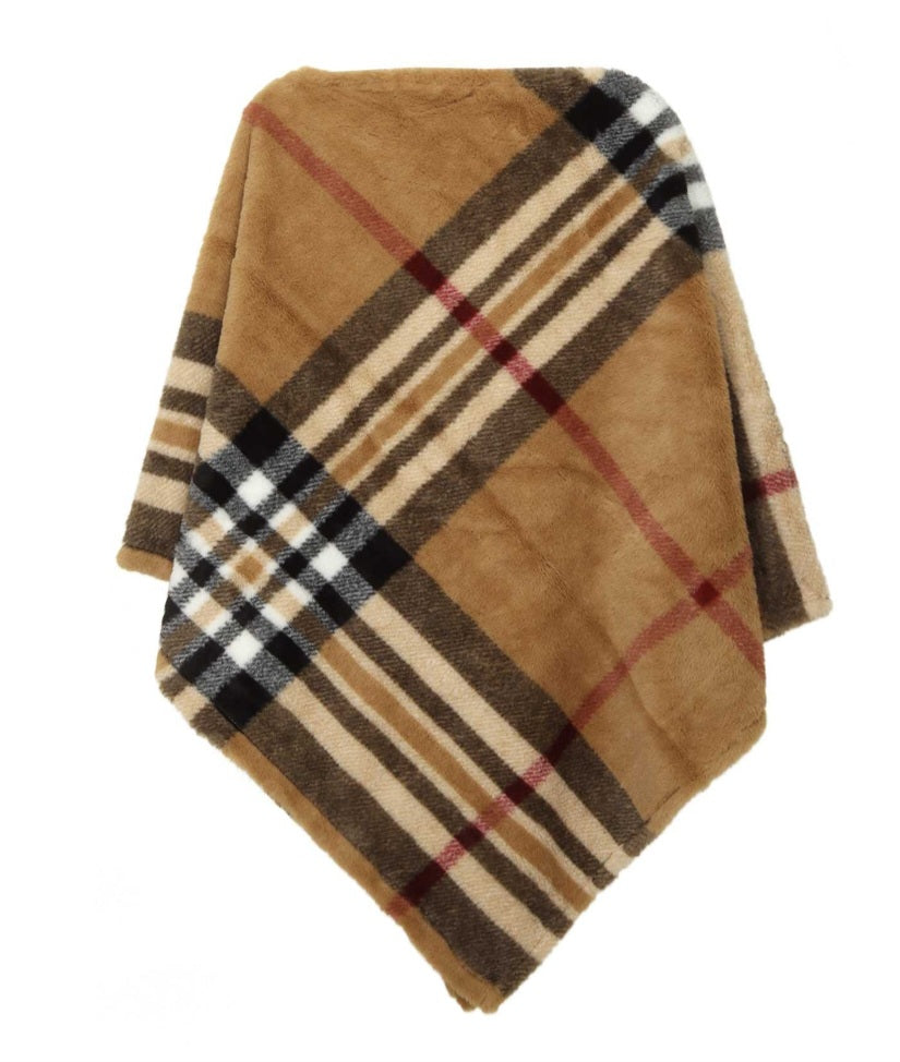 Plaid Poncho