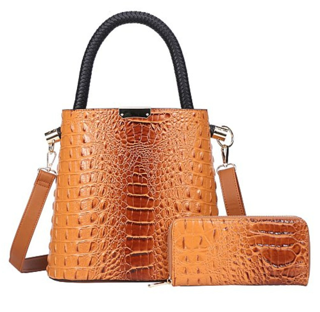 GATOR BUCKET HANDBAG & WALLET