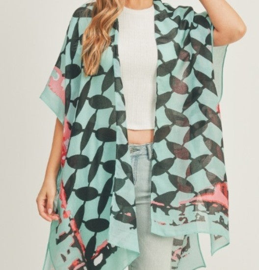 Mint & Pink Kimono