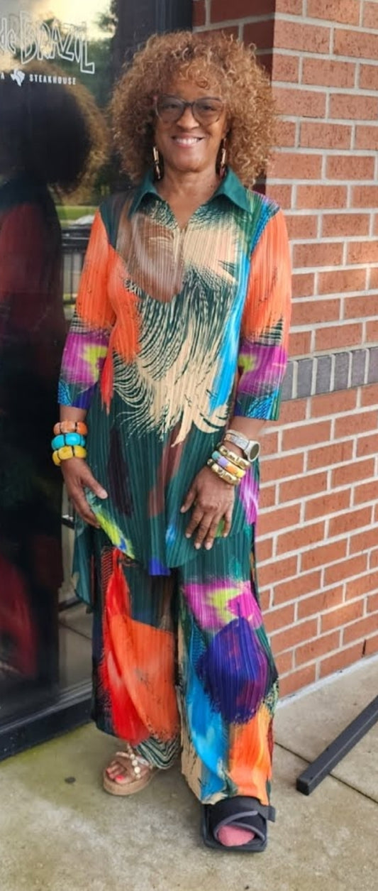 Multi Color 2pc Outfit