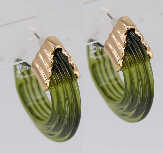 GABRIELLA CLEAR HOOPS 0122