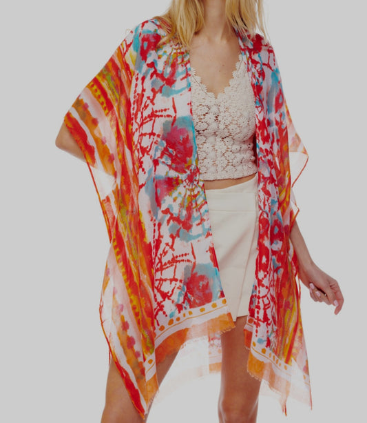 Tie Dye Splash Kimono
