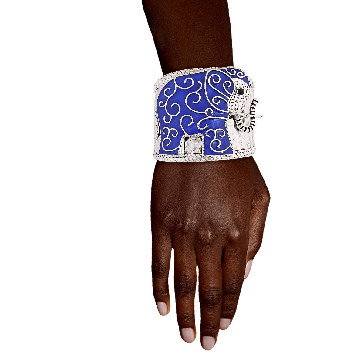 Full Blue Elephant Cuff