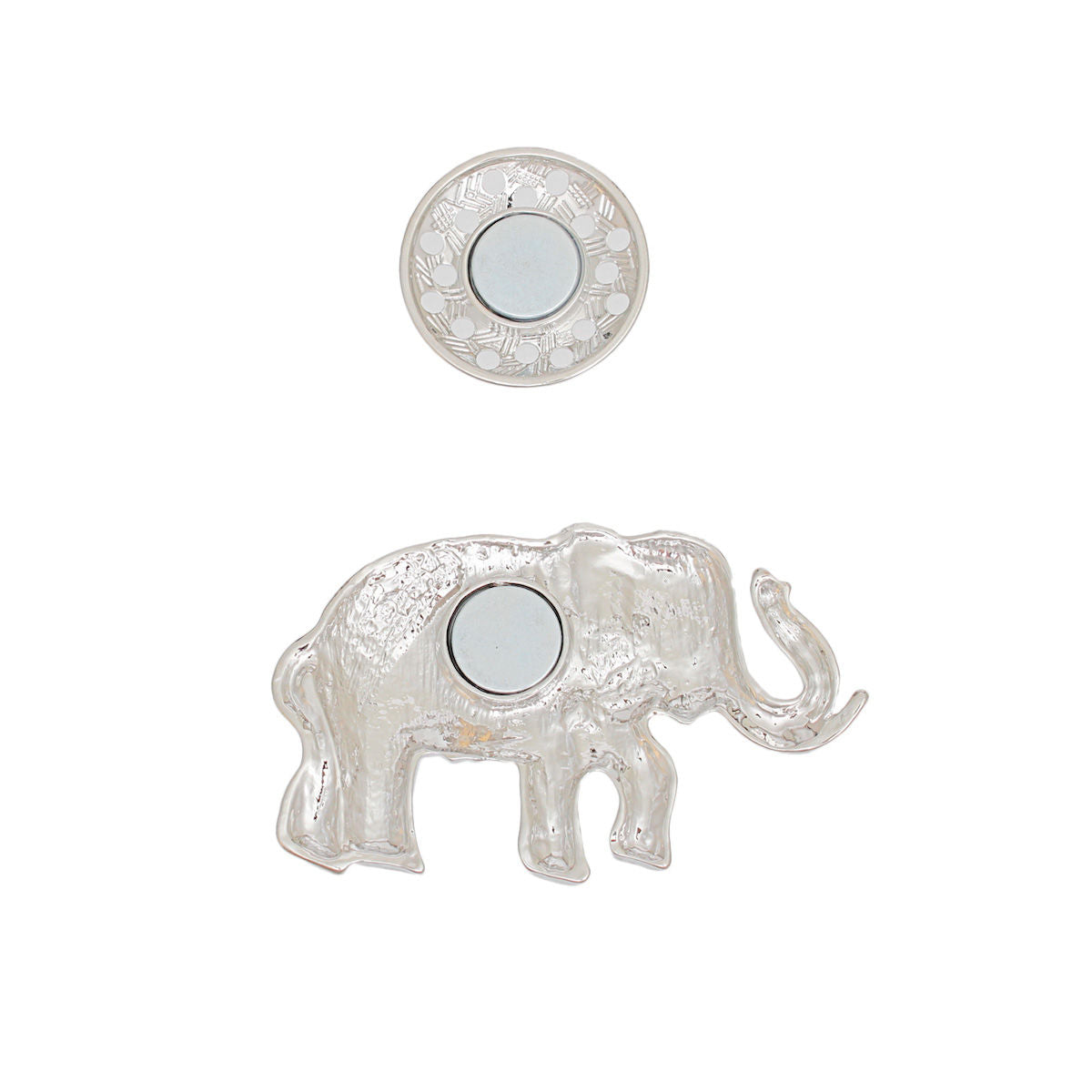 Brooch Multicolor Tribal Elephant Magnetic Pin