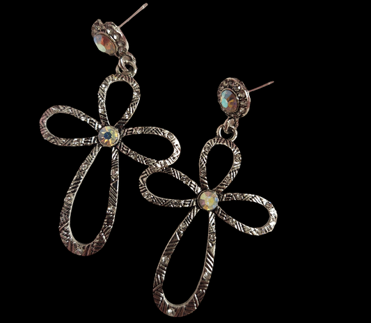 Cross Bling Earrings AB BLING 0121